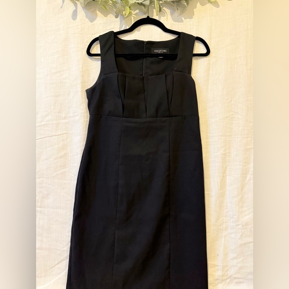 Perceptions Black Sleeveless Mini Dress